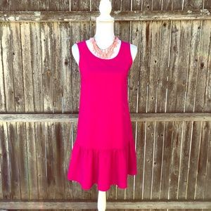 UNIQLO sleevess dress with ruffle hem